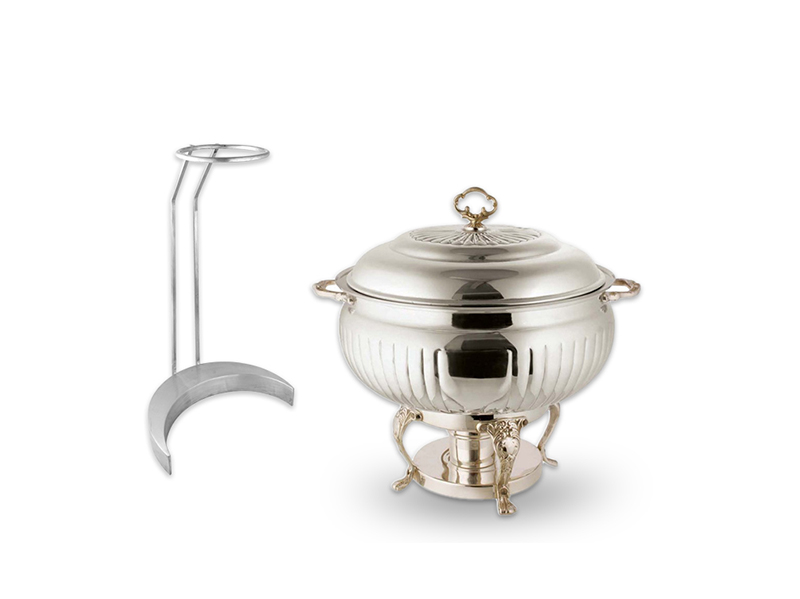 Queen Anne Mirror Steel 8 Ltr Chafing Dish